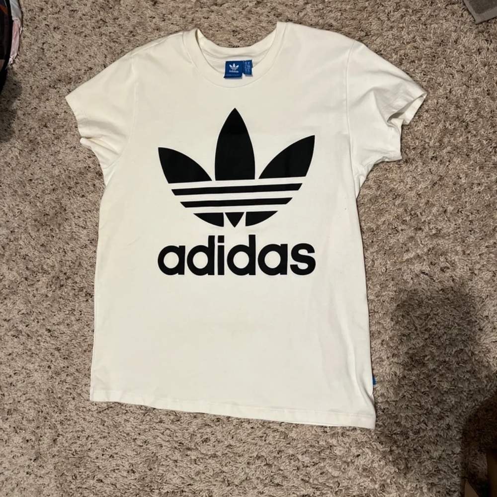 Adidas white t shirt